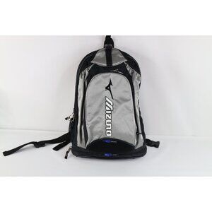 Vintage Mizuno Baseball Spell Out Organizer Bat Pack Bookbag Backpack Bag Black